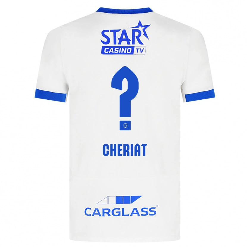 Danxen Heren Rayan Cheriat #0 Wit Blauw Uitshirt Uittenue 2026/27 T-Shirt