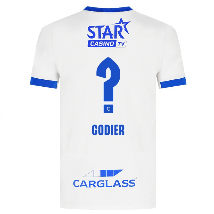 Danxen Heren Chelsea Godier #0 Wit Blauw Uitshirt Uittenue 2026/27 T-Shirt