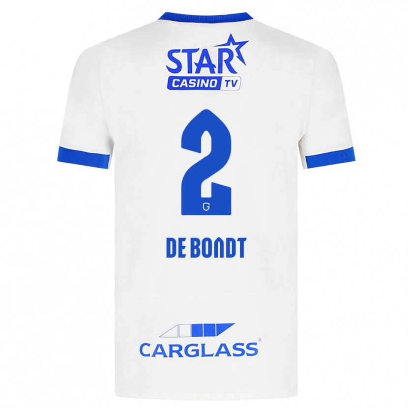 Danxen Heren Marith De Bondt #2 Wit Blauw Uitshirt Uittenue 2026/27 T-Shirt