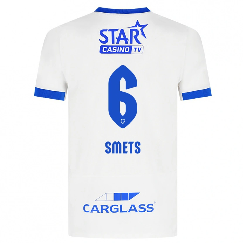 Danxen Heren Matte Smets #6 Wit Blauw Uitshirt Uittenue 2026/27 T-Shirt