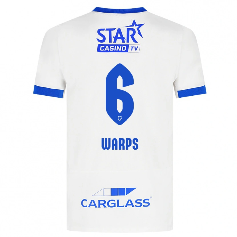 Danxen Heren Isa Warps #6 Wit Blauw Uitshirt Uittenue 2026/27 T-Shirt