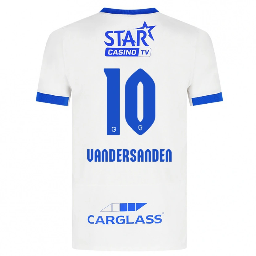 Danxen Heren Sien Vandersanden #10 Wit Blauw Uitshirt Uittenue 2026/27 T-Shirt