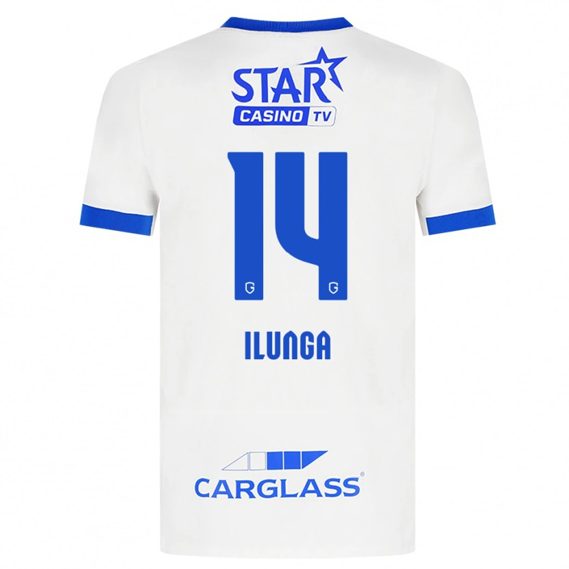 Danxen Heren Riccardo Ilunga #14 Wit Blauw Uitshirt Uittenue 2026/27 T-Shirt