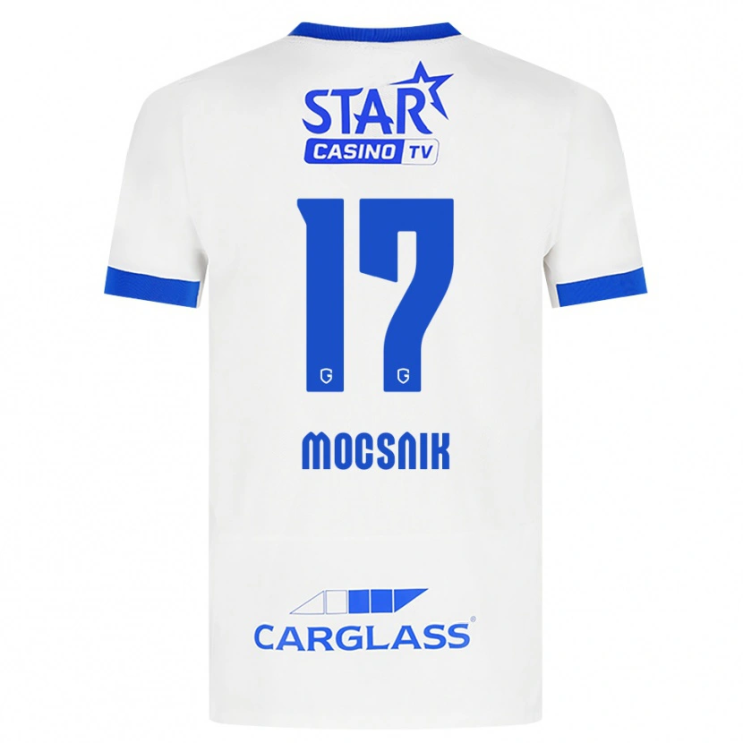 Danxen Heren Manu Mocsnik #17 Wit Blauw Uitshirt Uittenue 2026/27 T-Shirt