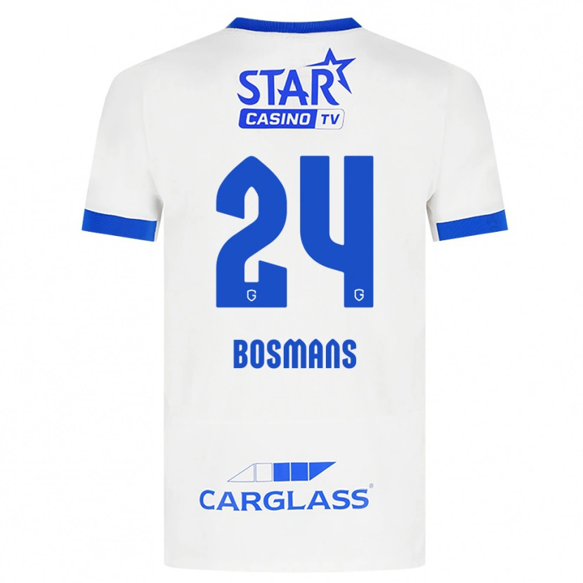 Danxen Heren Pia Bosmans #24 Wit Blauw Uitshirt Uittenue 2026/27 T-Shirt