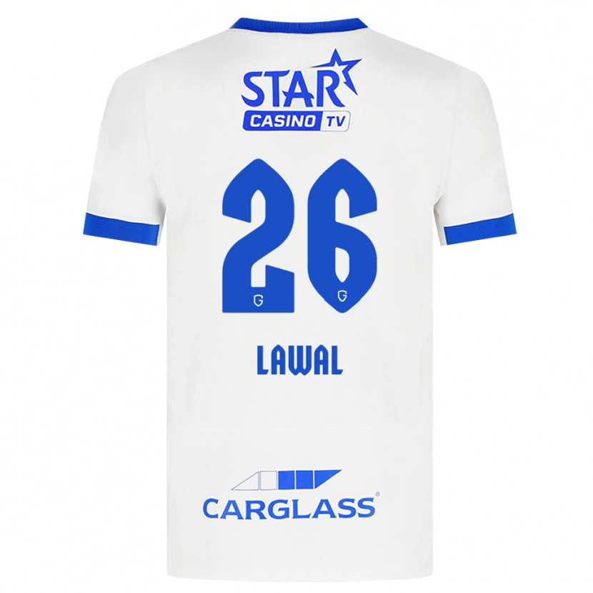Danxen Heren Tobias Lawal #26 Wit Blauw Uitshirt Uittenue 2026/27 T-Shirt