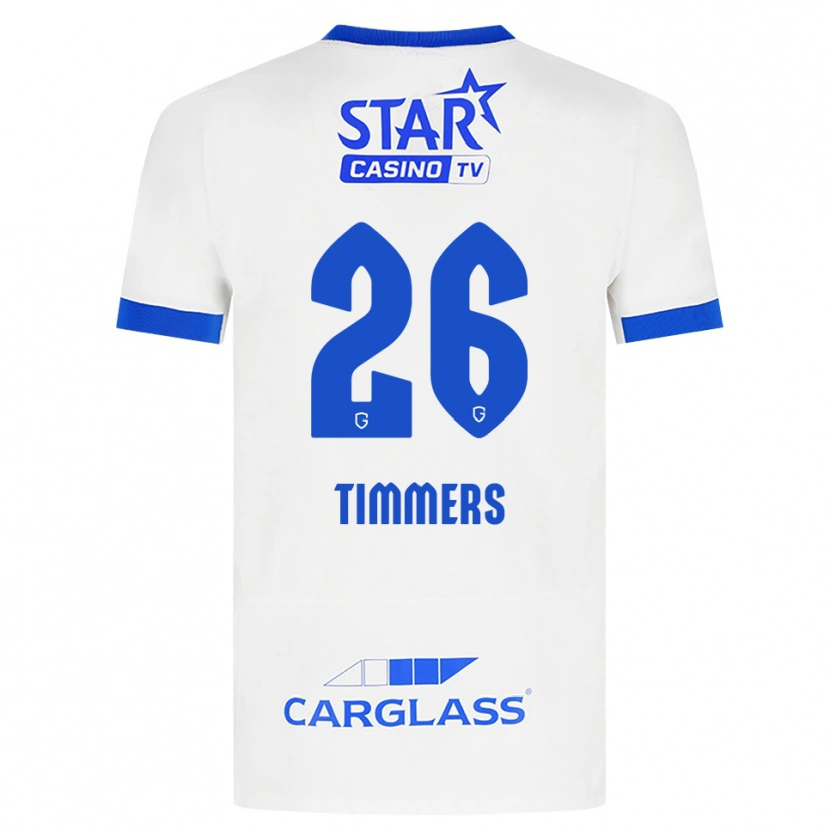 Danxen Heren Sebastiaan Timmers #26 Wit Blauw Uitshirt Uittenue 2026/27 T-Shirt