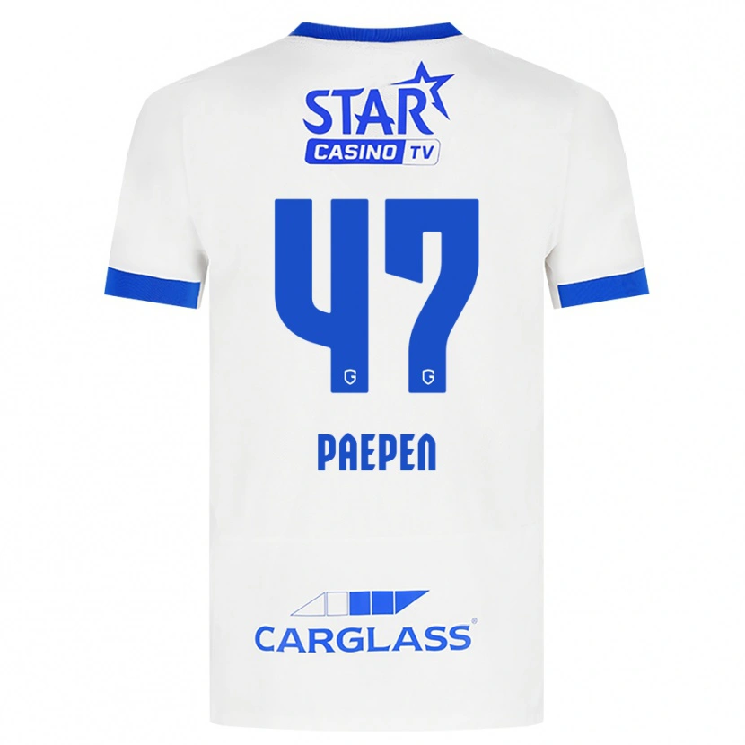Danxen Heren Sam Paepen #47 Wit Blauw Uitshirt Uittenue 2026/27 T-Shirt