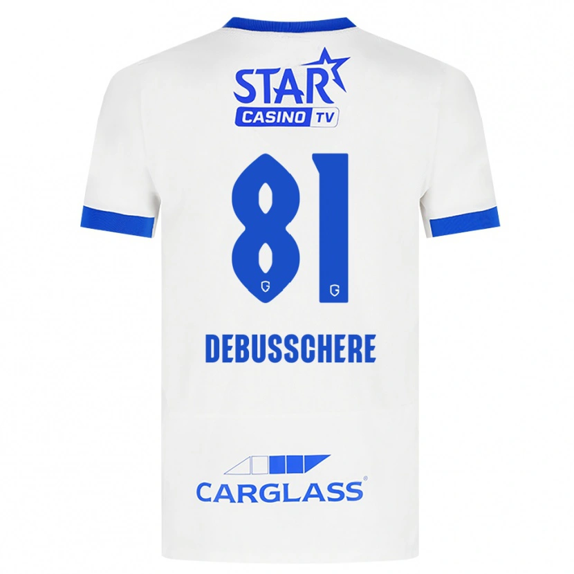 Danxen Heren Vic Debusschere #81 Wit Blauw Uitshirt Uittenue 2026/27 T-Shirt