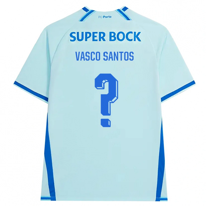 Danxen Heren Vasco Santos #0 Licht Hemelsblauw Blauw Thuisshirt Derde Tenue 2026/27 T-Shirt