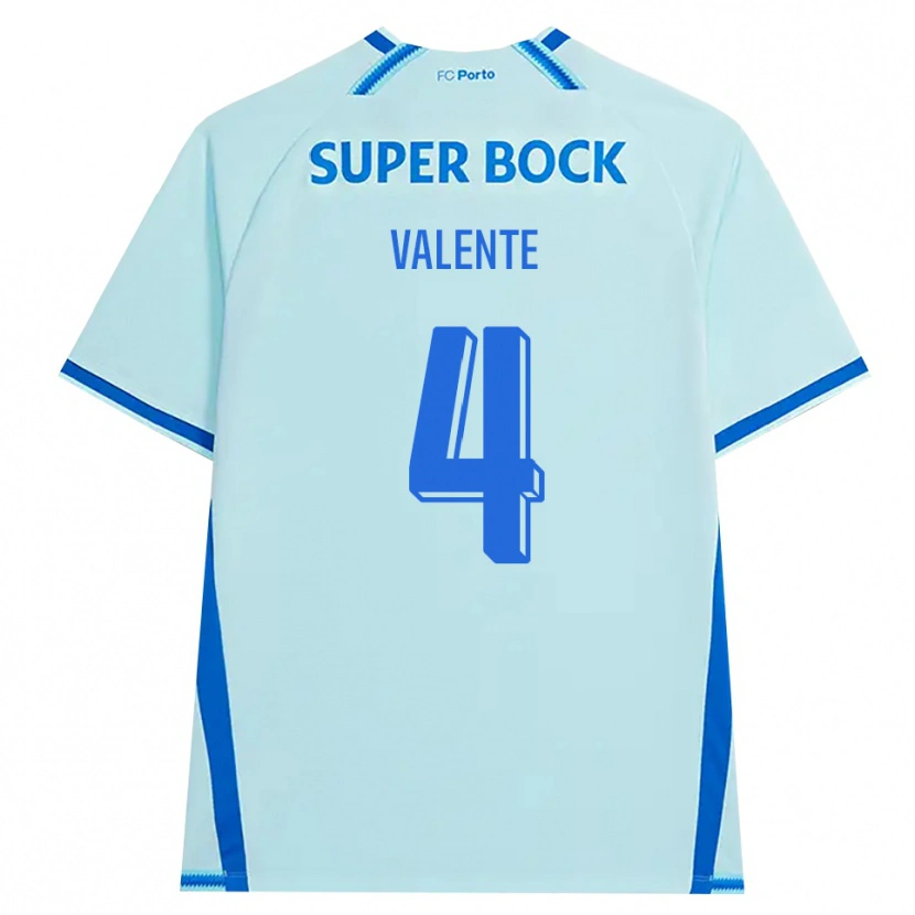 Danxen Heren Salvador Valente #4 Licht Hemelsblauw Blauw Thuisshirt Derde Tenue 2026/27 T-Shirt