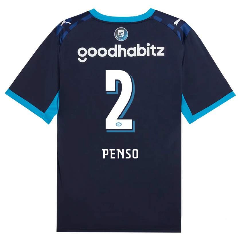 Danxen Heren Kyano Penso #2 Hemelsblauw Koninklijkblauw Thuisshirt Derde Tenue 2026/27 T-Shirt