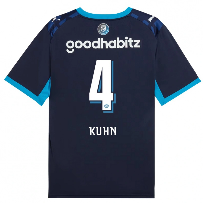 Danxen Heren Wessel Kuhn #4 Hemelsblauw Koninklijkblauw Thuisshirt Derde Tenue 2026/27 T-Shirt