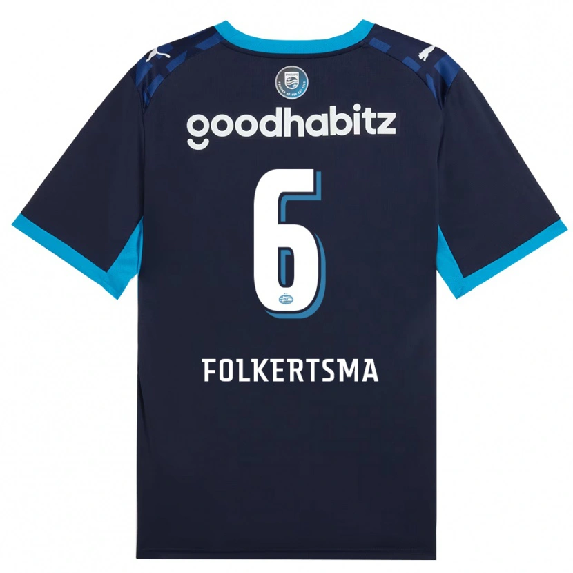 Danxen Heren Sisca Folkertsma #6 Hemelsblauw Koninklijkblauw Thuisshirt Derde Tenue 2026/27 T-Shirt