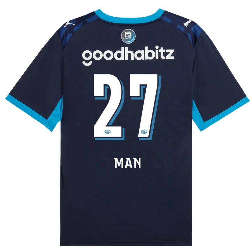 Danxen Heren Dennis Man #27 Hemelsblauw Koninklijkblauw Thuisshirt Derde Tenue 2026/27 T-Shirt