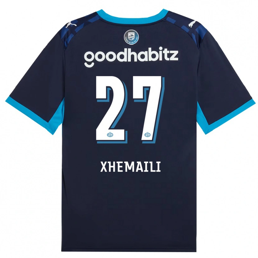 Danxen Heren Riola Xhemaili #27 Hemelsblauw Koninklijkblauw Thuisshirt Derde Tenue 2026/27 T-Shirt