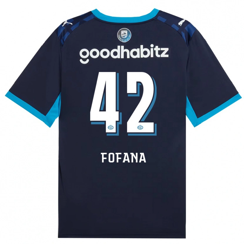 Danxen Heren Fode Fofana #42 Hemelsblauw Koninklijkblauw Thuisshirt Derde Tenue 2026/27 T-Shirt
