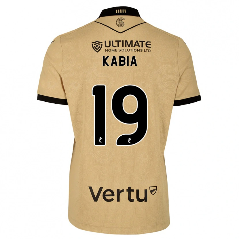 Danxen Heren Ismeal Kabia #19 Burlywood Zwart Uitshirt Uittenue 2026/27 T-Shirt