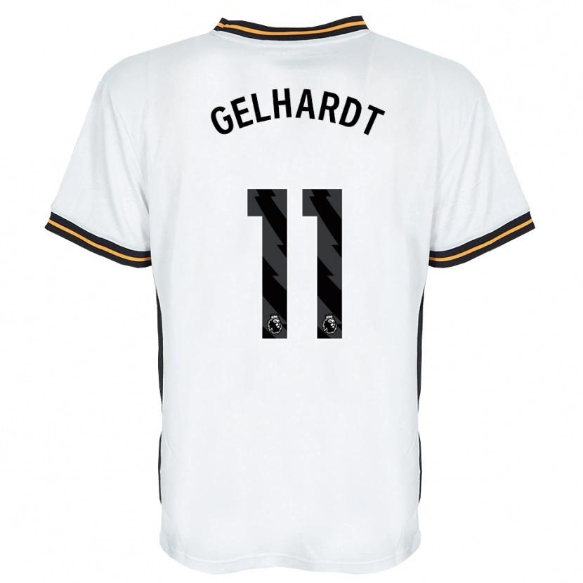 Danxen Heren Joe Gelhardt #11 Wit Oranje Zwart Uitshirt Uittenue 2026/27 T-Shirt