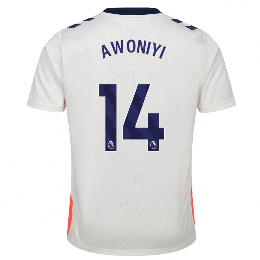 Danxen Heren Taiwo Awoniyi #14 Wit Oranje Koninklijk Blauw Uitshirt Uittenue 2026/27 T-Shirt