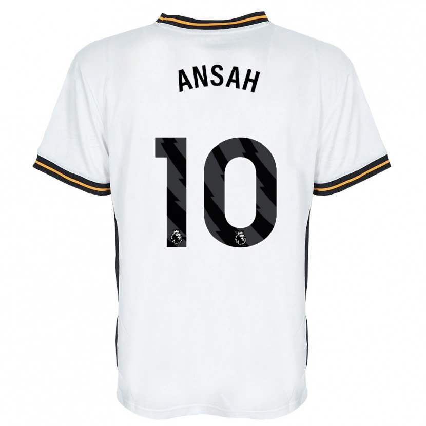 Danxen Heren Ilyas Ansah #10 Wit Oranje Zwart Uitshirt Uittenue 2026/27 T-Shirt