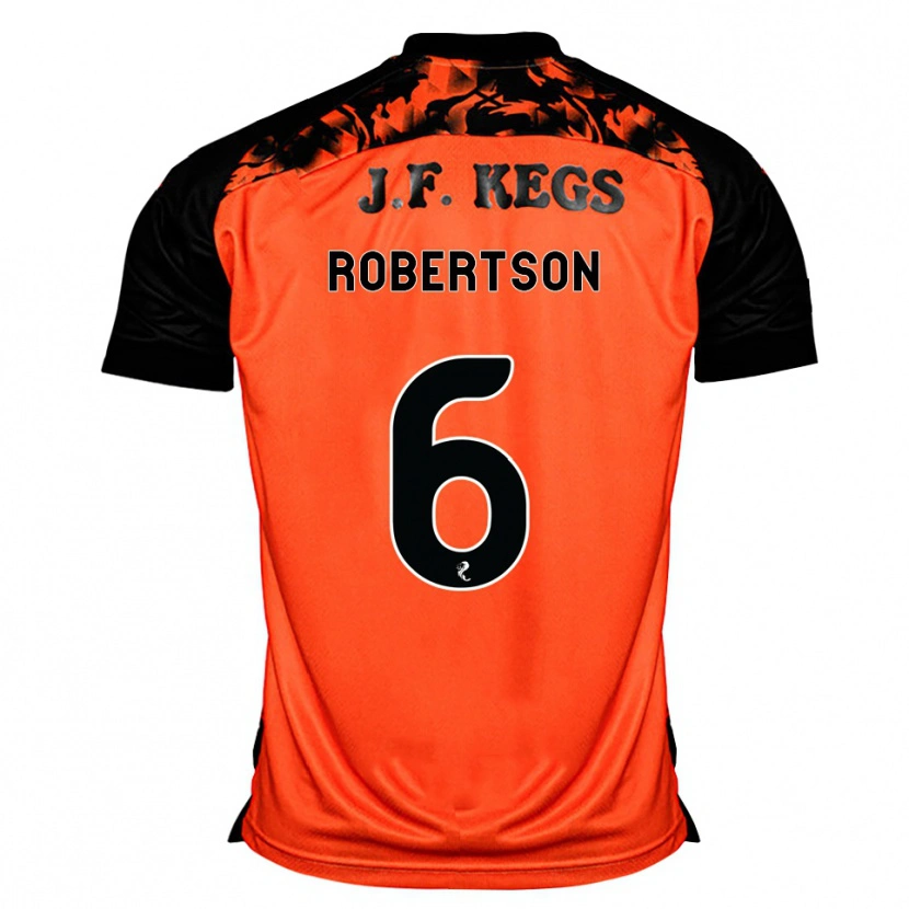 Danxen Dames Ashley Robertson #6 Oranje Zwart Wit Thuisshirt Thuistenue 2026/27 T-Shirt