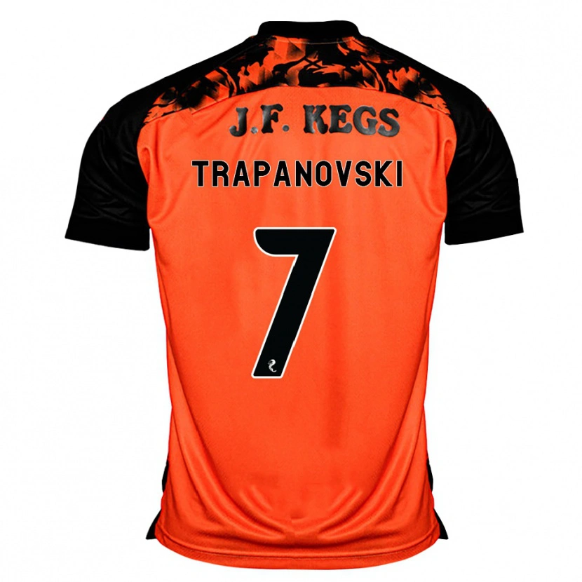 Danxen Dames Kristijan Trapanovski #7 Oranje Zwart Wit Thuisshirt Thuistenue 2026/27 T-Shirt