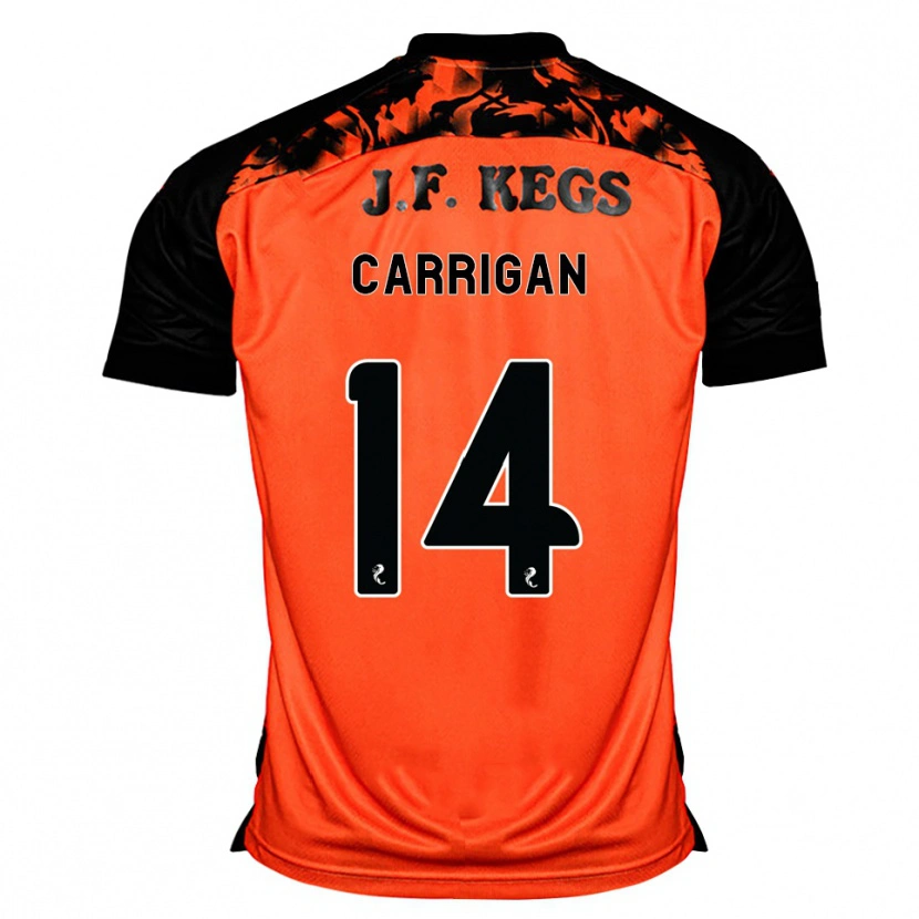 Danxen Dames Leo Carrigan #14 Oranje Zwart Wit Thuisshirt Thuistenue 2026/27 T-Shirt