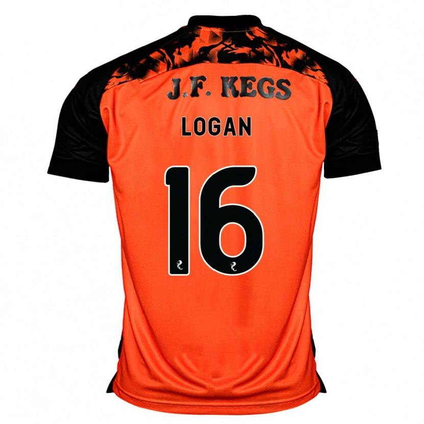 Danxen Dames Alex Logan #16 Oranje Zwart Wit Thuisshirt Thuistenue 2026/27 T-Shirt