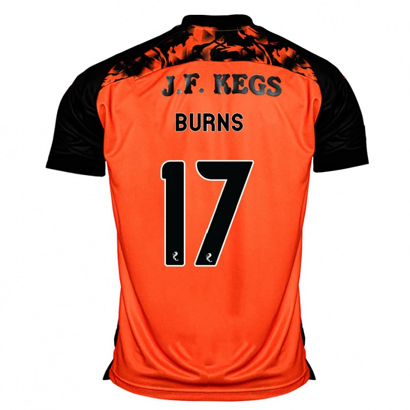 Danxen Dames Megan Burns #17 Oranje Zwart Wit Thuisshirt Thuistenue 2026/27 T-Shirt