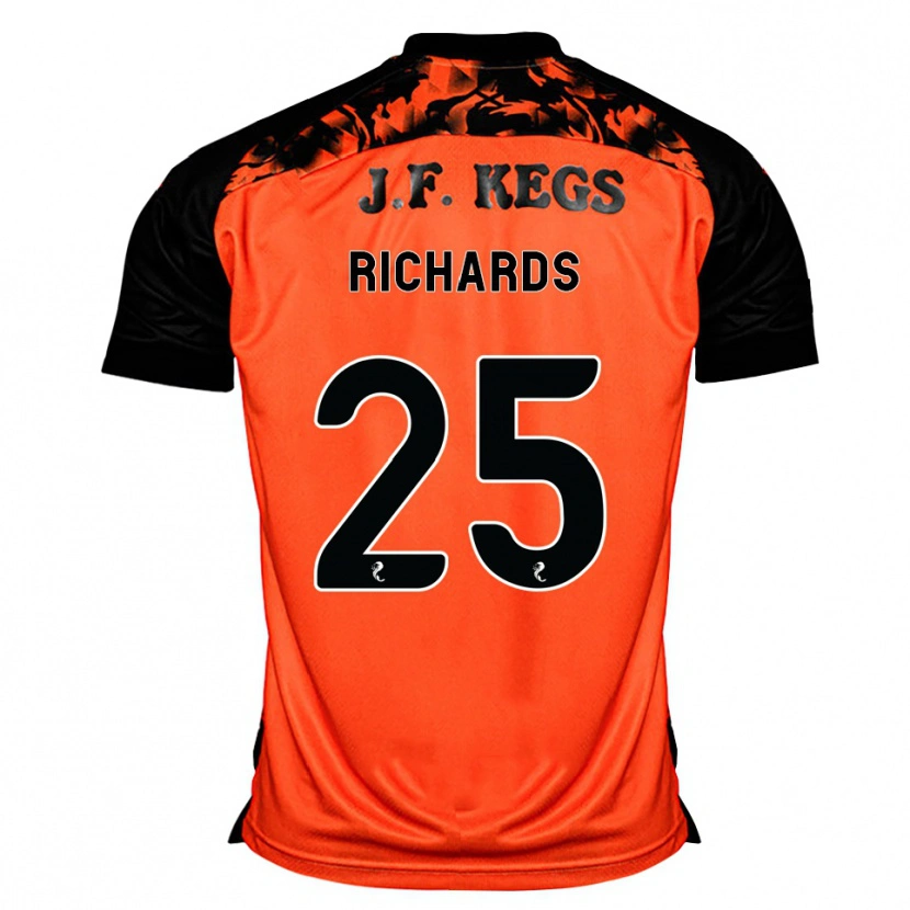 Danxen Dames Dave Richards #25 Oranje Zwart Wit Thuisshirt Thuistenue 2026/27 T-Shirt
