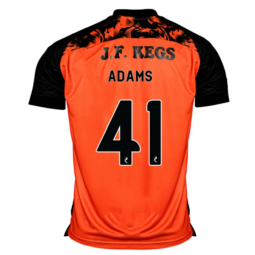 Danxen Dames Ruairidh Adams #41 Oranje Zwart Wit Thuisshirt Thuistenue 2026/27 T-Shirt