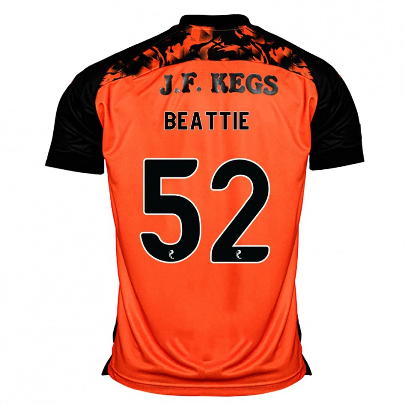Danxen Dames Calvin Beattie #52 Oranje Zwart Wit Thuisshirt Thuistenue 2026/27 T-Shirt