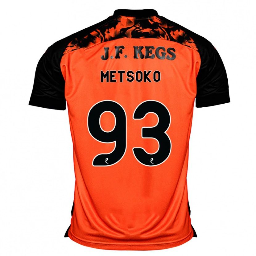 Danxen Dames Idjessi Metsoko #93 Oranje Zwart Wit Thuisshirt Thuistenue 2026/27 T-Shirt