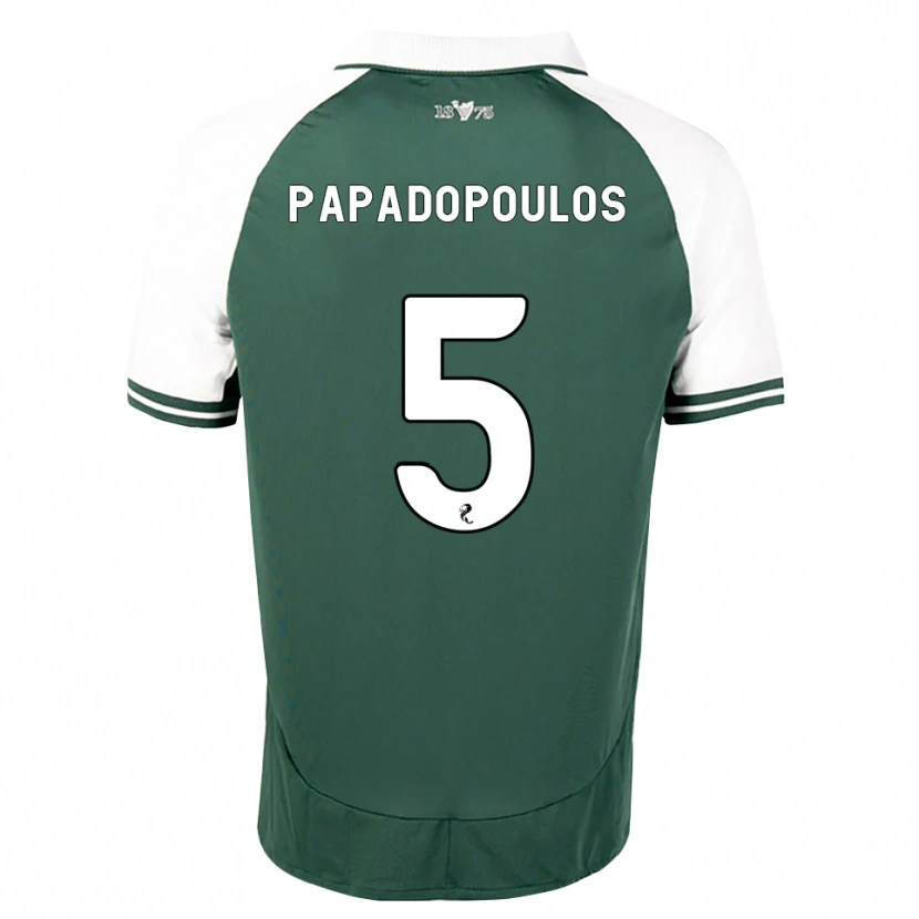 Danxen Dames Stacey Papadopoulos #5 Zeegroen Wit Thuisshirt Thuistenue 2026/27 T-Shirt