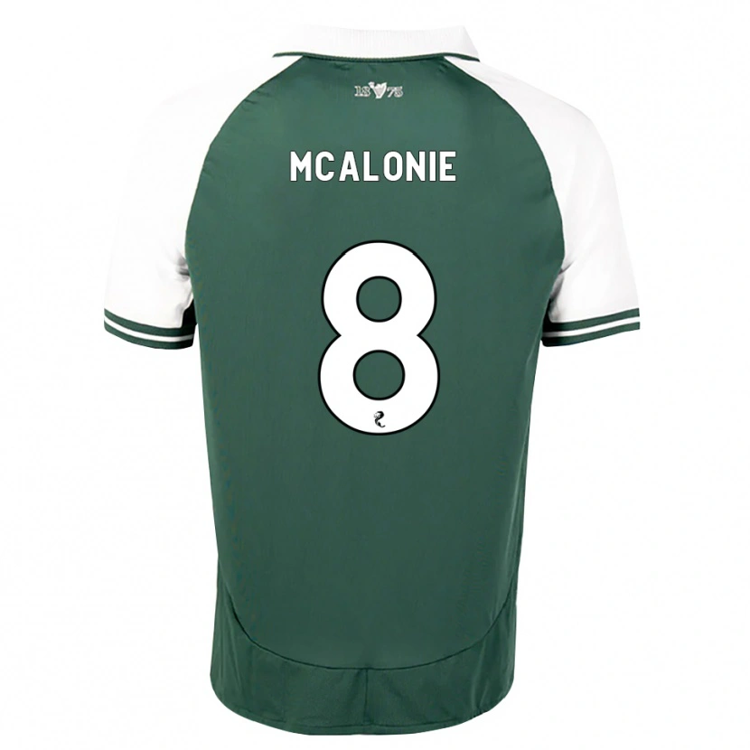 Danxen Dames Michaela Mcalonie #8 Zeegroen Wit Thuisshirt Thuistenue 2026/27 T-Shirt