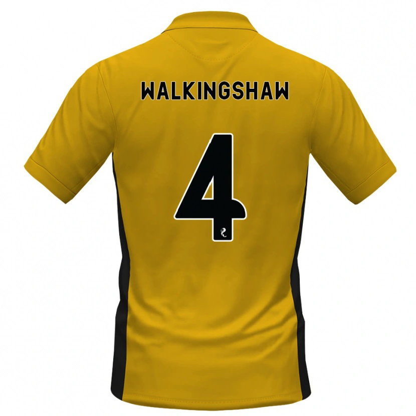 Danxen Dames Rachel Walkingshaw #4 Oranje Zwart Thuisshirt Thuistenue 2026/27 T-Shirt