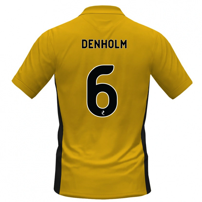 Danxen Dames Aidan Denholm #6 Oranje Zwart Thuisshirt Thuistenue 2026/27 T-Shirt