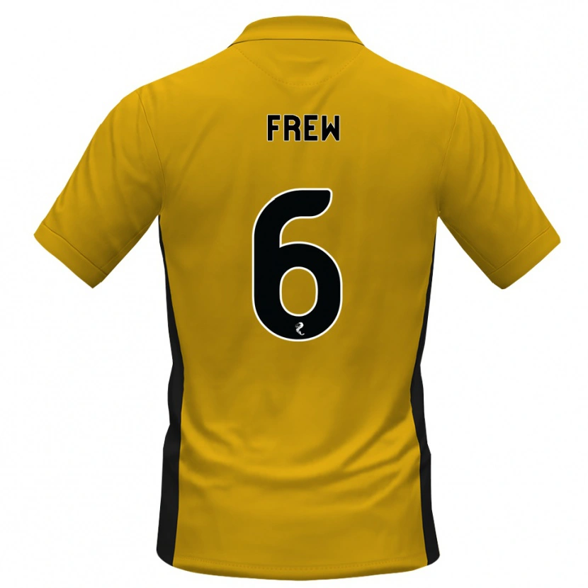 Danxen Dames Natasha Frew #6 Oranje Zwart Thuisshirt Thuistenue 2026/27 T-Shirt