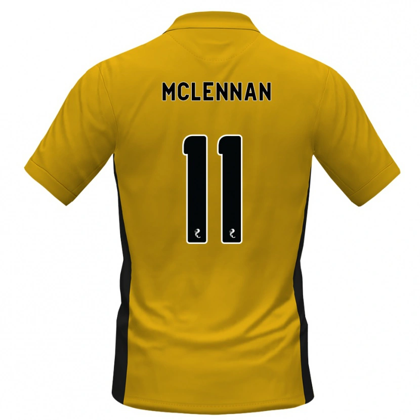 Danxen Dames Connor Mclennan #11 Oranje Zwart Thuisshirt Thuistenue 2026/27 T-Shirt