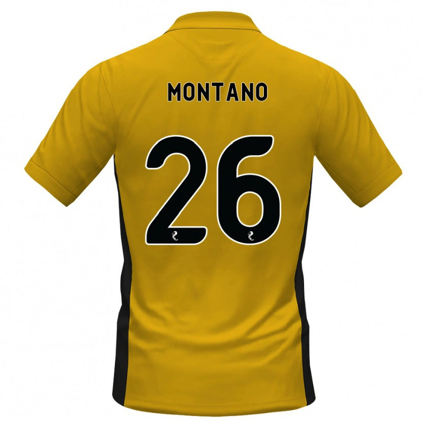 Danxen Dames Cristian Montano #26 Oranje Zwart Thuisshirt Thuistenue 2026/27 T-Shirt