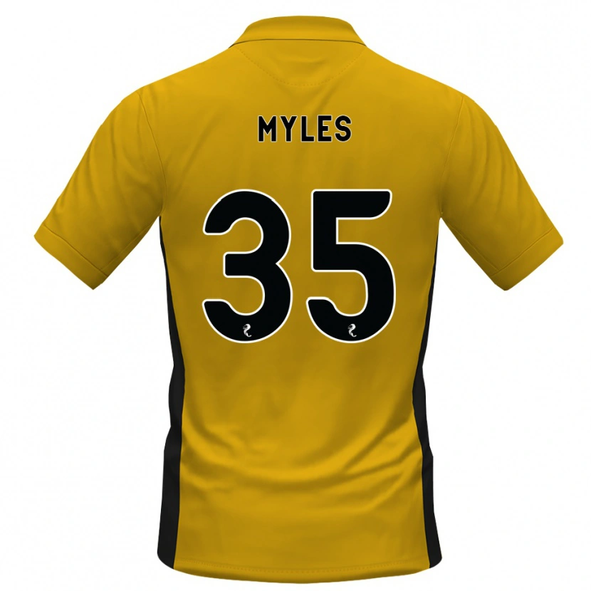 Danxen Dames Evan Myles #35 Oranje Zwart Thuisshirt Thuistenue 2026/27 T-Shirt