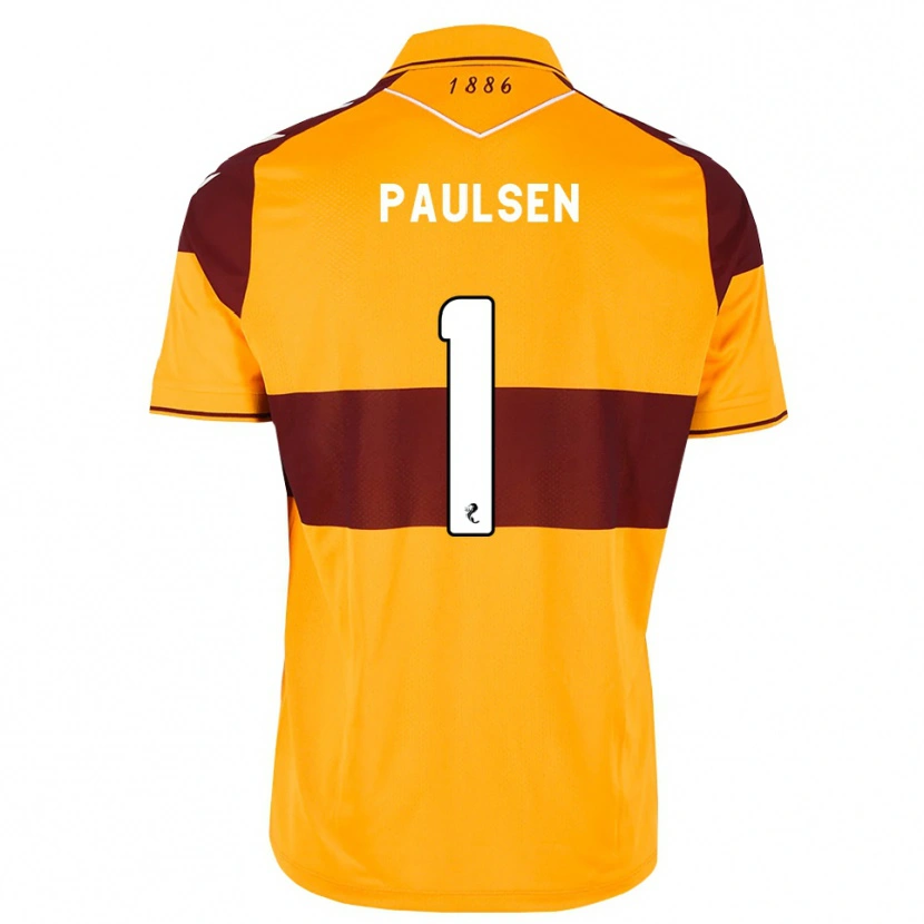Danxen Dames Alex Paulsen #1 Kastanjebruin Oranje Thuisshirt Thuistenue 2026/27 T-Shirt