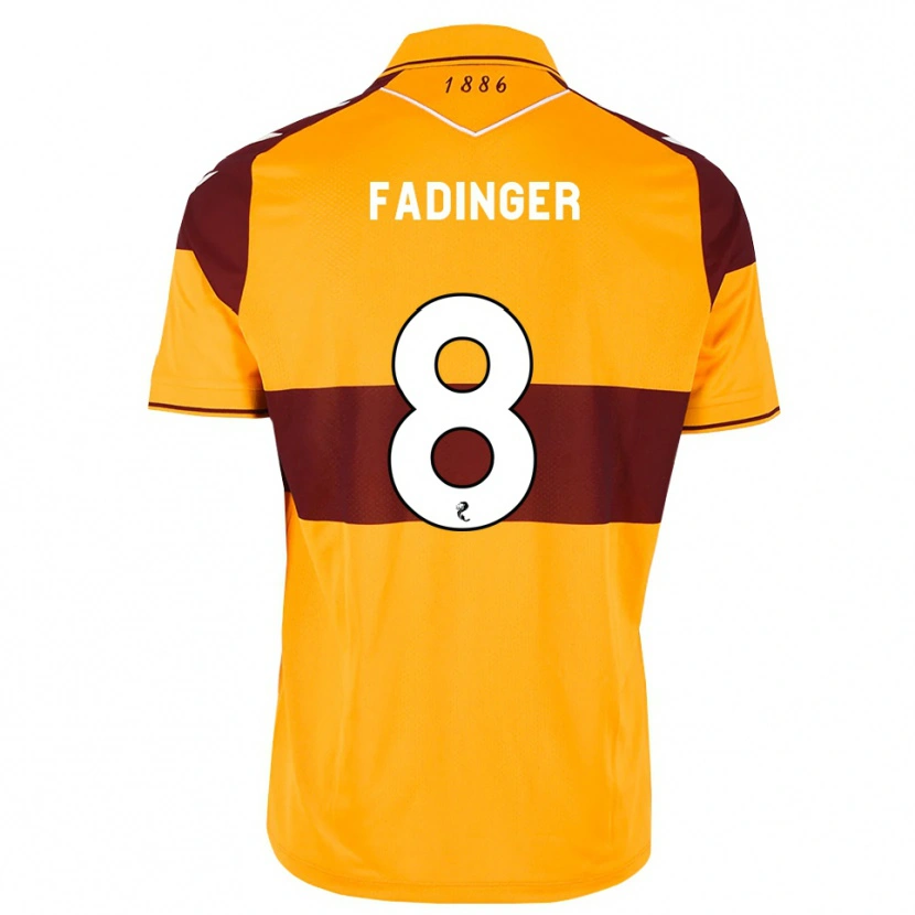 Danxen Dames Lukas Fadinger #8 Kastanjebruin Oranje Thuisshirt Thuistenue 2026/27 T-Shirt