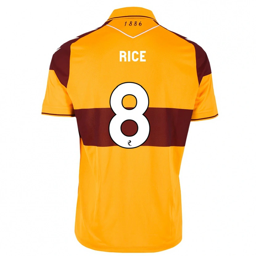 Danxen Dames Katie Rice #8 Kastanjebruin Oranje Thuisshirt Thuistenue 2026/27 T-Shirt