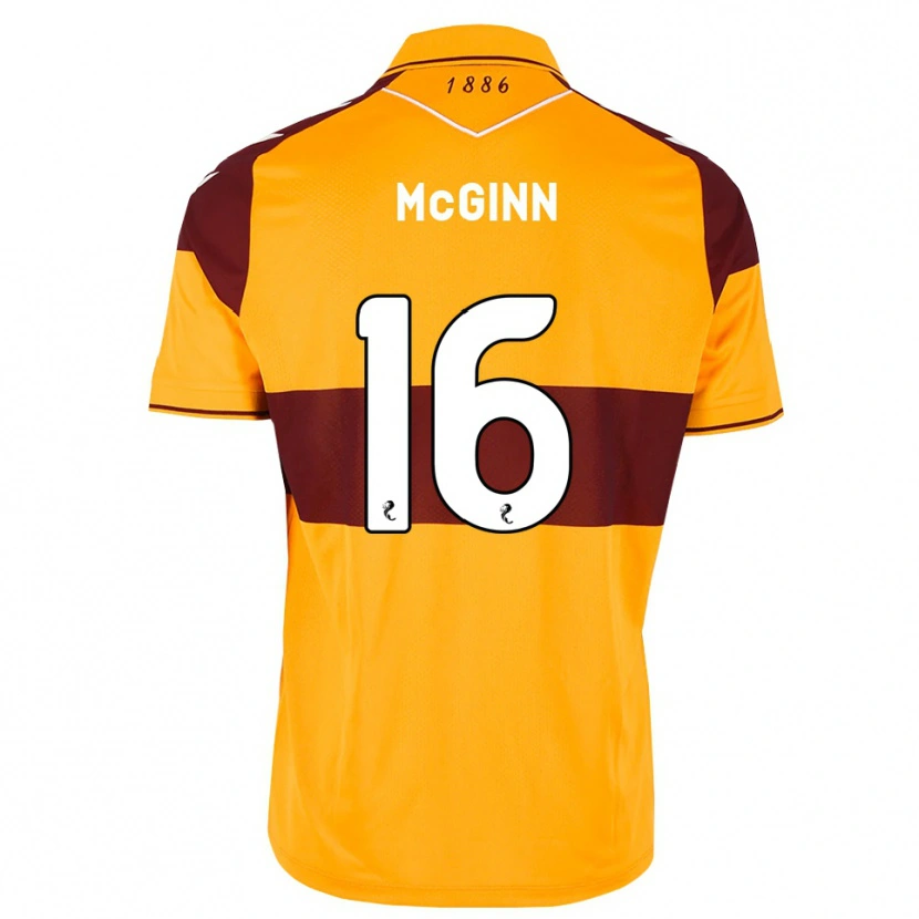 Danxen Dames Paul Mcginn #16 Kastanjebruin Oranje Thuisshirt Thuistenue 2026/27 T-Shirt