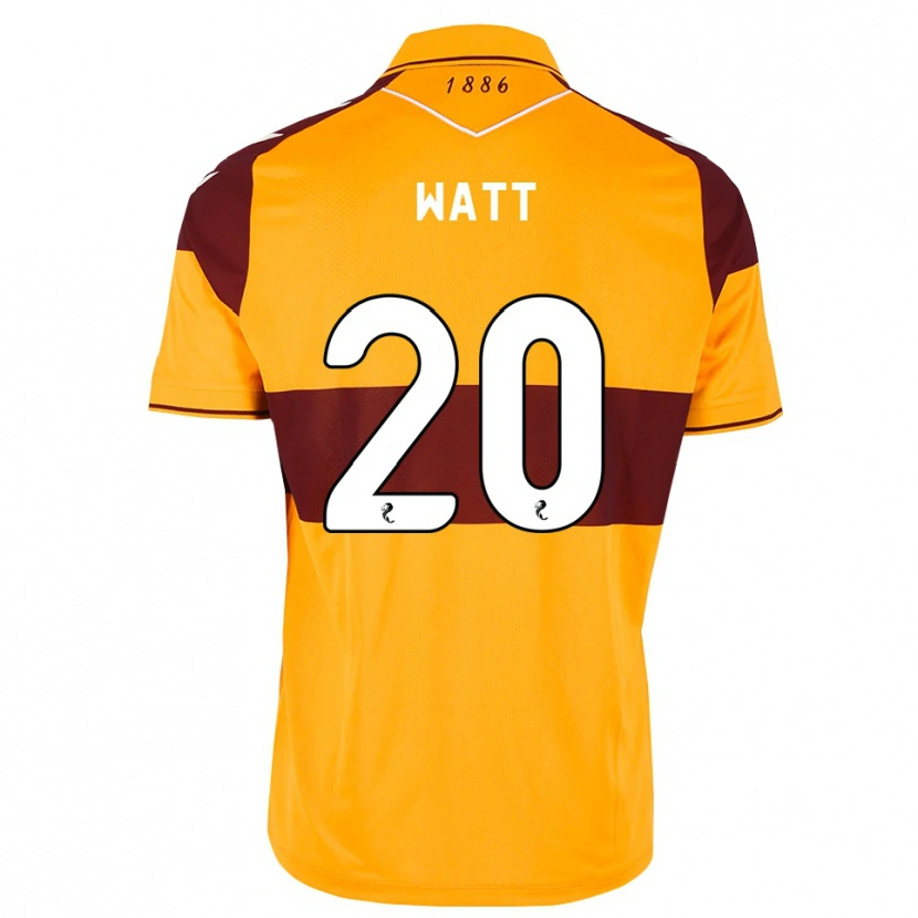 Danxen Dames Elliot Watt #20 Kastanjebruin Oranje Thuisshirt Thuistenue 2026/27 T-Shirt