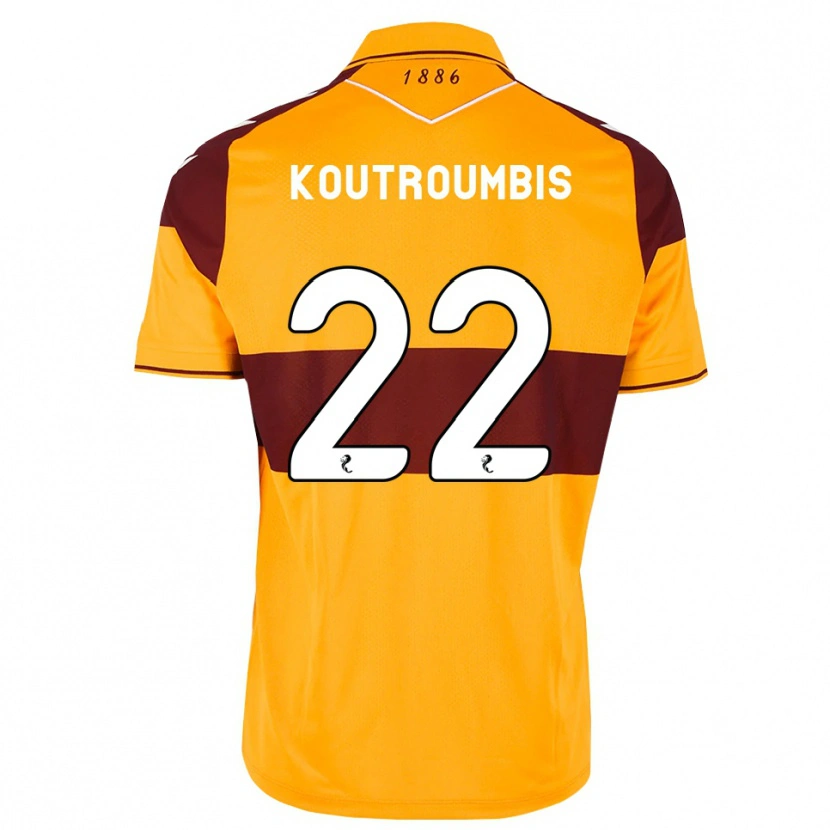 Danxen Dames John Koutroumbis #22 Kastanjebruin Oranje Thuisshirt Thuistenue 2026/27 T-Shirt