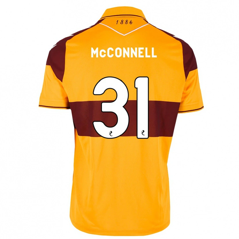 Danxen Dames Jack Mcconnell #31 Kastanjebruin Oranje Thuisshirt Thuistenue 2026/27 T-Shirt
