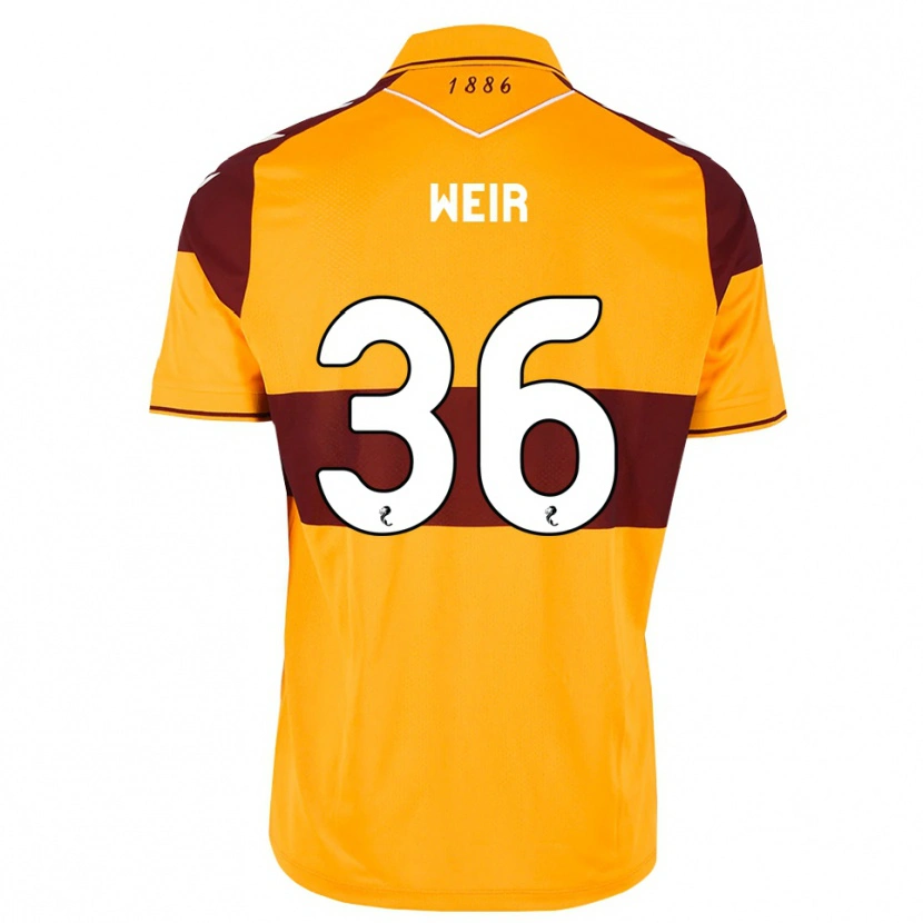 Danxen Dames Lucas Weir #36 Kastanjebruin Oranje Thuisshirt Thuistenue 2026/27 T-Shirt